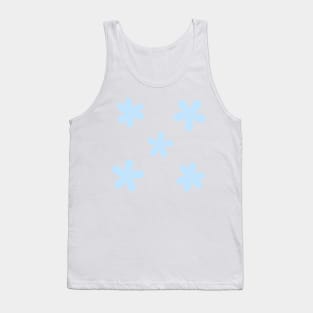 Abstract Flowers - Light Sky Blue Tank Top